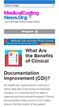 Mobile Screenshot of medicalcodingnews.org